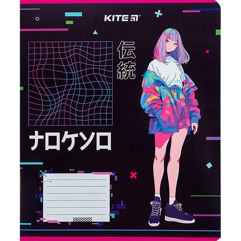 Зошит шкільний Kite Anime K24-234-1, 12 аркушів, лінія