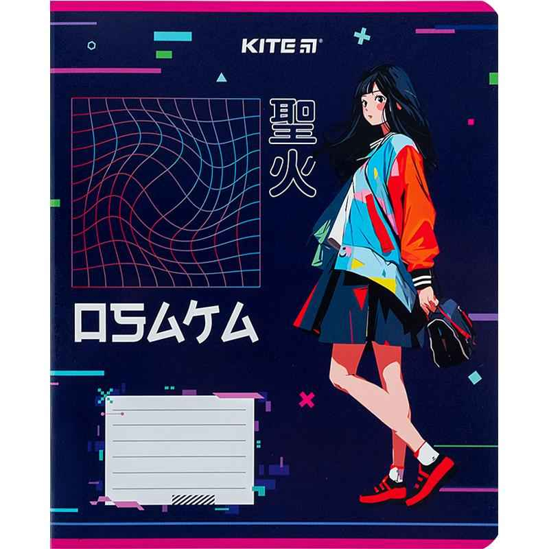Зошит шкільний Kite Anime K24-234-1, 12 аркушів, лінія