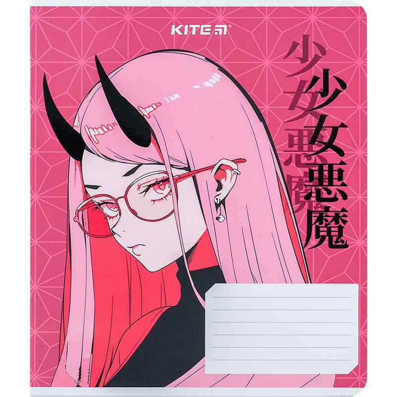 Зошит шкільний Kite Anime K24-236-2, 18 аркушів, клітинка