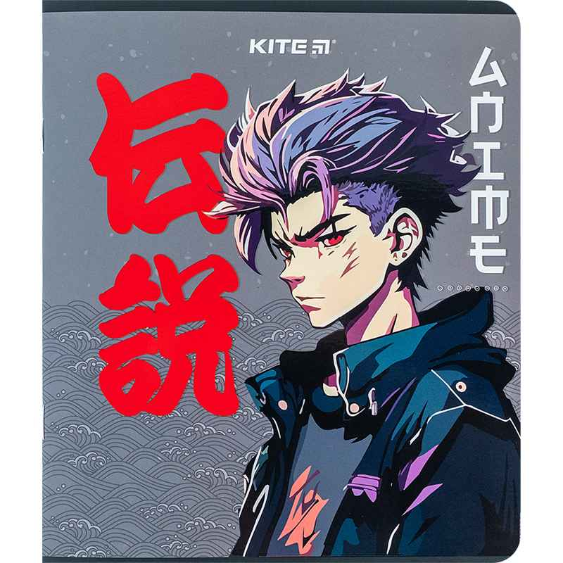 Зошит шкільний Kite Anime K24-238, 24 аркуша, клітинка