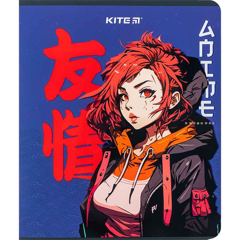 Зошит шкільний Kite Anime K24-238, 24 аркуша, клітинка