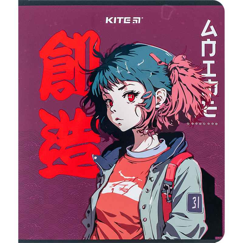 Зошит шкільний Kite Anime K24-238, 24 аркуша, клітинка