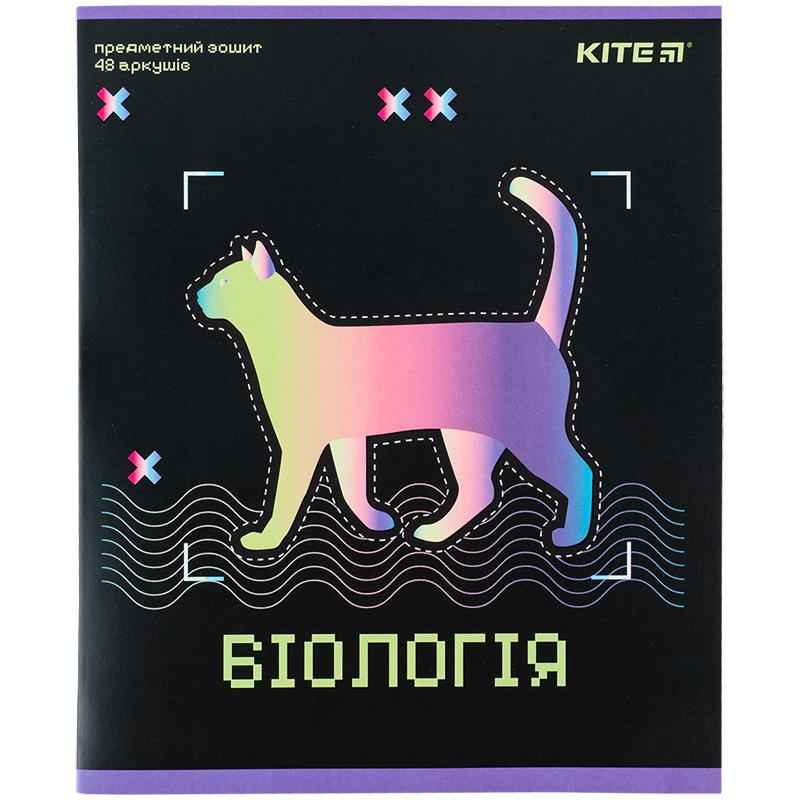Предметная тетрадь Kite Neo K24-240-9, 48 листов, клетка, биология