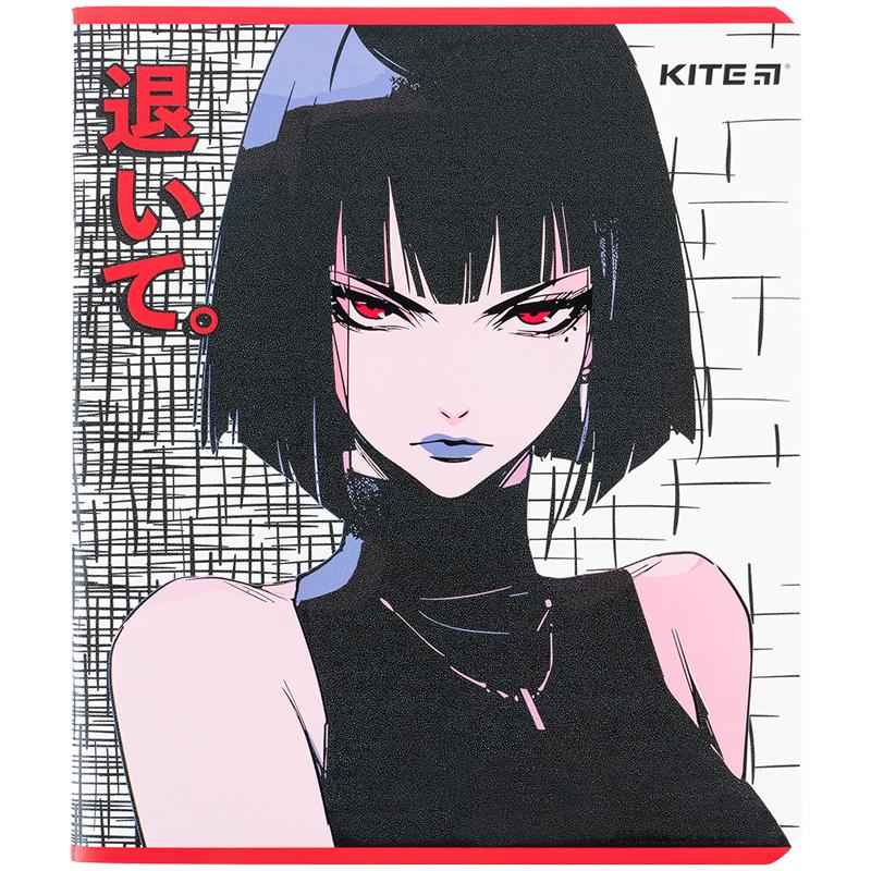 Зошит шкільний Kite Anime K24-259-2, 48 аркушів, клітинка