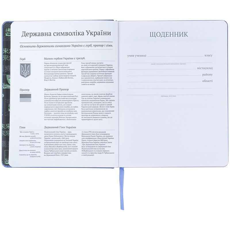 Щоденник шкільний Kite Green eyes K24-264-3, тверда обкладинка, PU