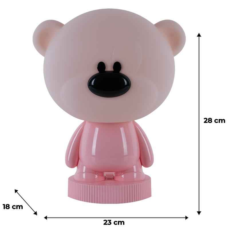 Светильник-ночник LED с аккумулятором Bear Kite K24-490-2-2, розовый