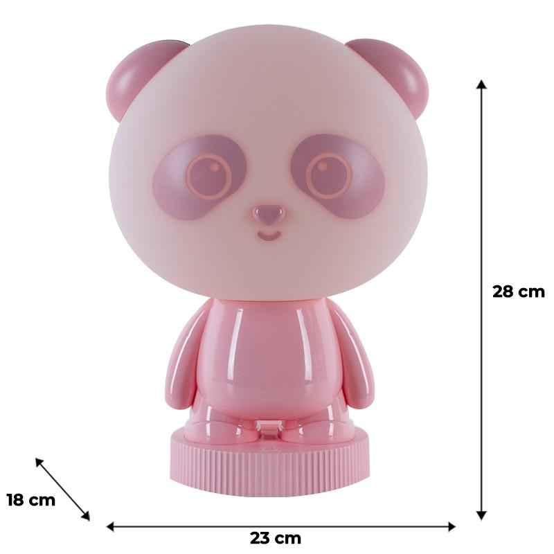Світильник-нічник LED з акумулятором Panda Kite K24-490-3-2, рожевий
