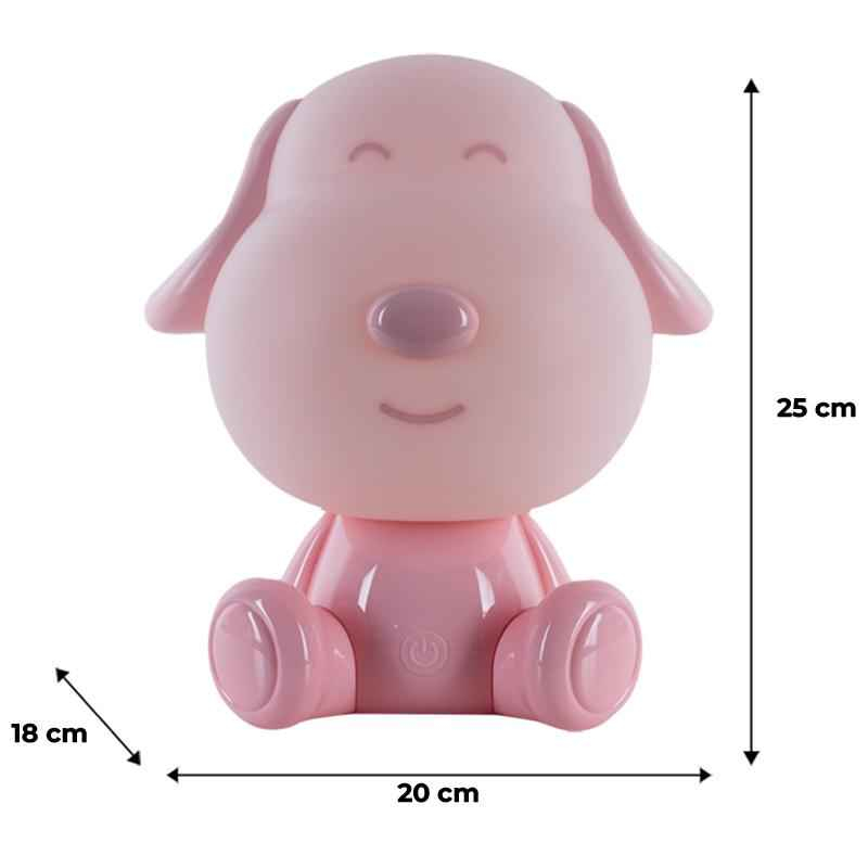Світильник-нічник LED з акумулятором Doggy Kite K24-491-3-2, рожевий