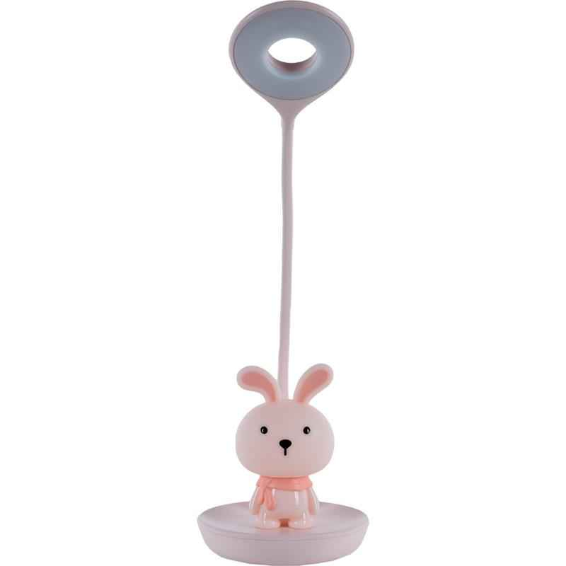 Настільна лампа LED з акумулятором Bunny Kite K24-492-1-2, рожевий