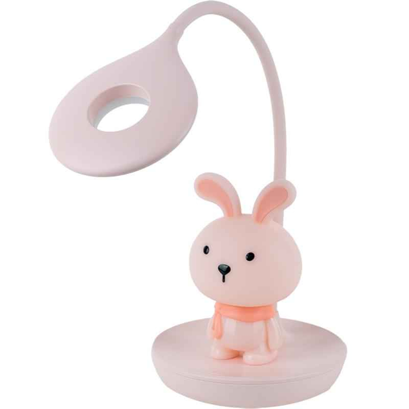 Настільна лампа LED з акумулятором Bunny Kite K24-492-1-2, рожевий