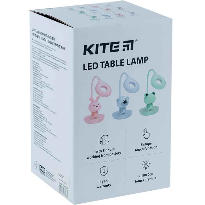 Настільна лампа LED з акумулятором Bunny Kite K24-492-1-2, рожевий