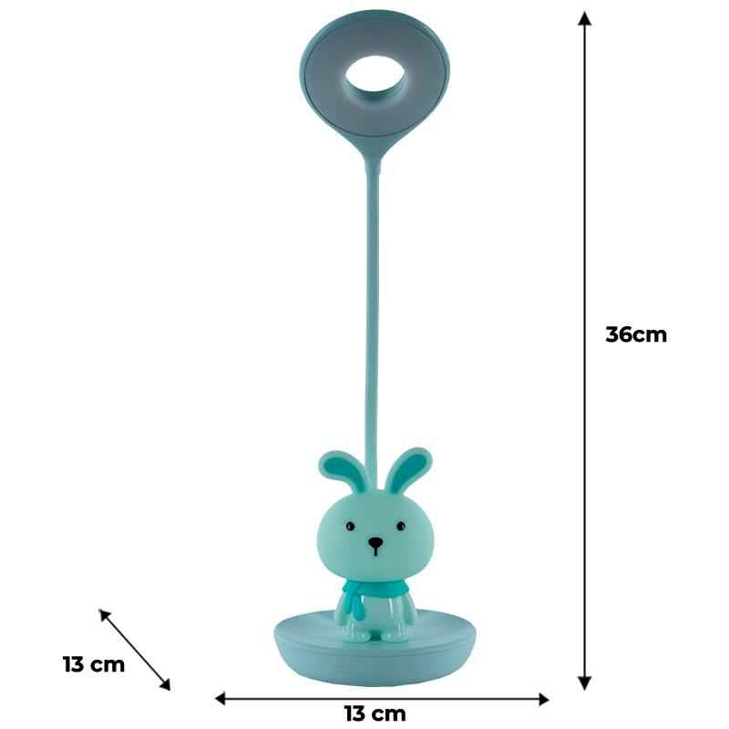 Настільна лампа LED з акумулятором Bunny Kite K24-492-1-4, зелений