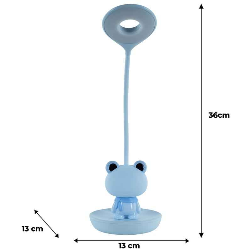 Настільна лампа LED з акумулятором Froggy Kite K24-492-3-3, блакитний