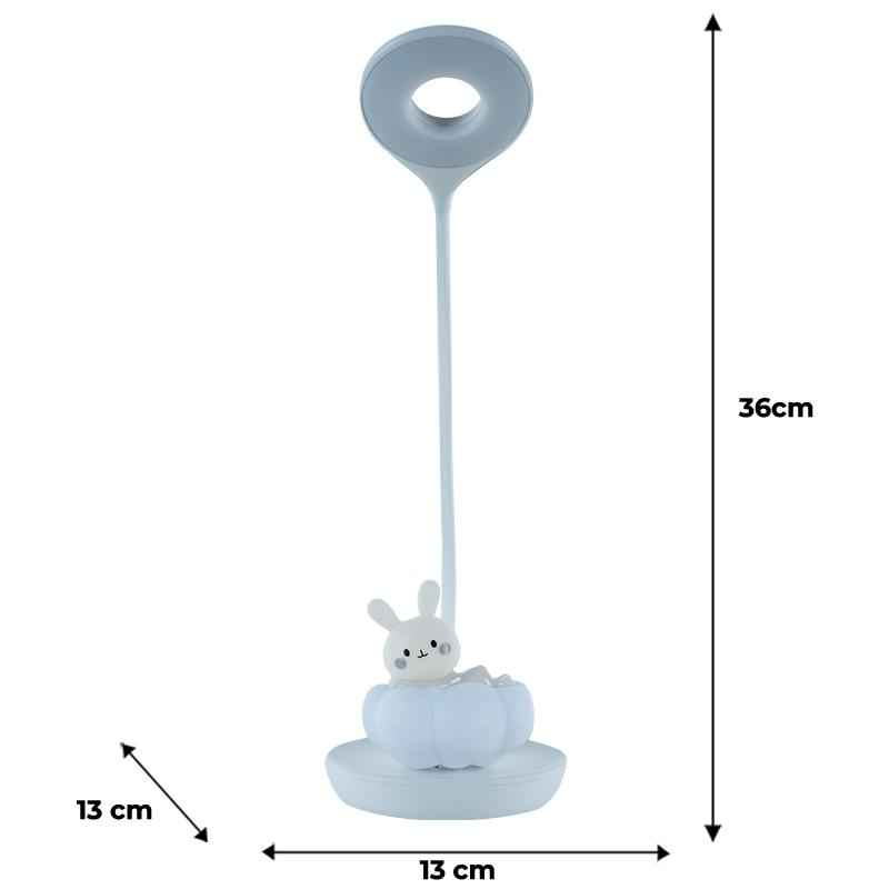 Настільна лампа LED з акумулятором Cloudy Bunny Kite K24-493-1-1, білий