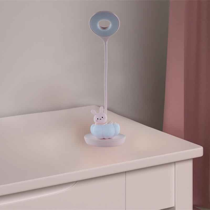 Настольная лампа LED с аккумулятором Cloudy Bunny Kite K24-493-1-2, розовый