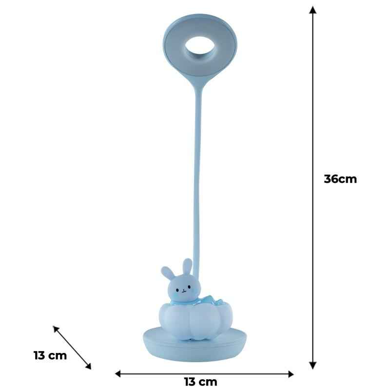 Настольная лампа LED с аккумулятором Cloudy Bunny Kite K24-493-1-3, голубой