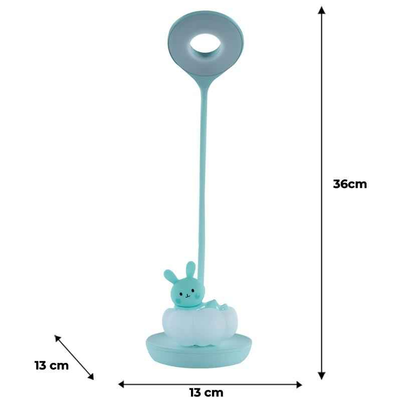 Настільна лампа LED з акумулятором Cloudy Bunny Kite K24-493-1-4, зелений