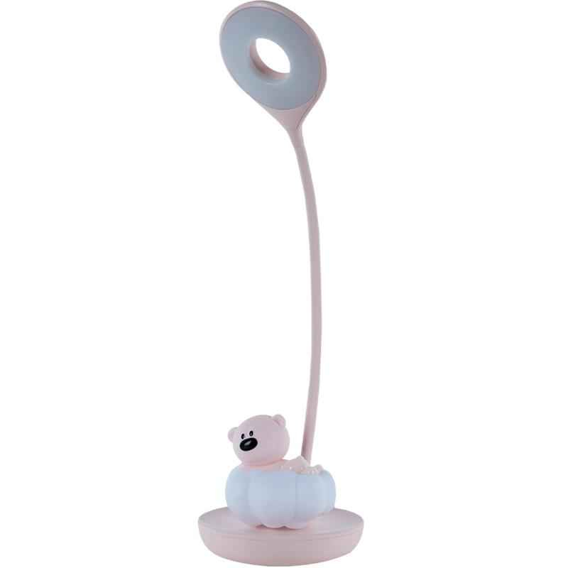Настольная лампа LED с аккумулятором Cloudy Bear Kite K24-493-2-2, розовый