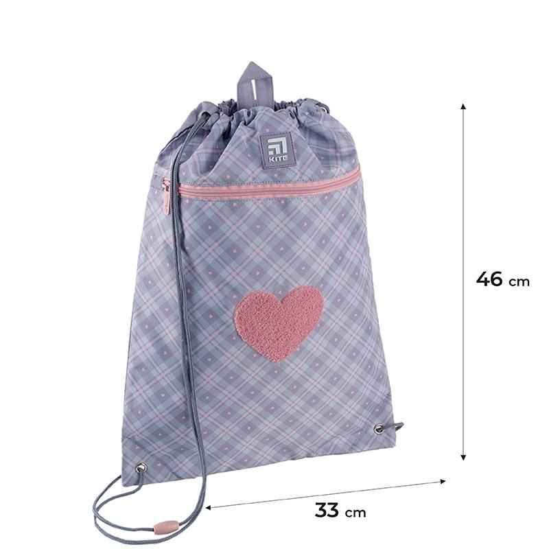 Сумка для обуви Kite Fluffy Heart K24-601M-23