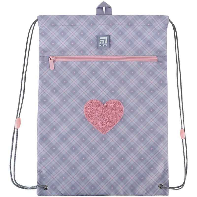 Сумка для обуви Kite Fluffy Heart K24-601M-23