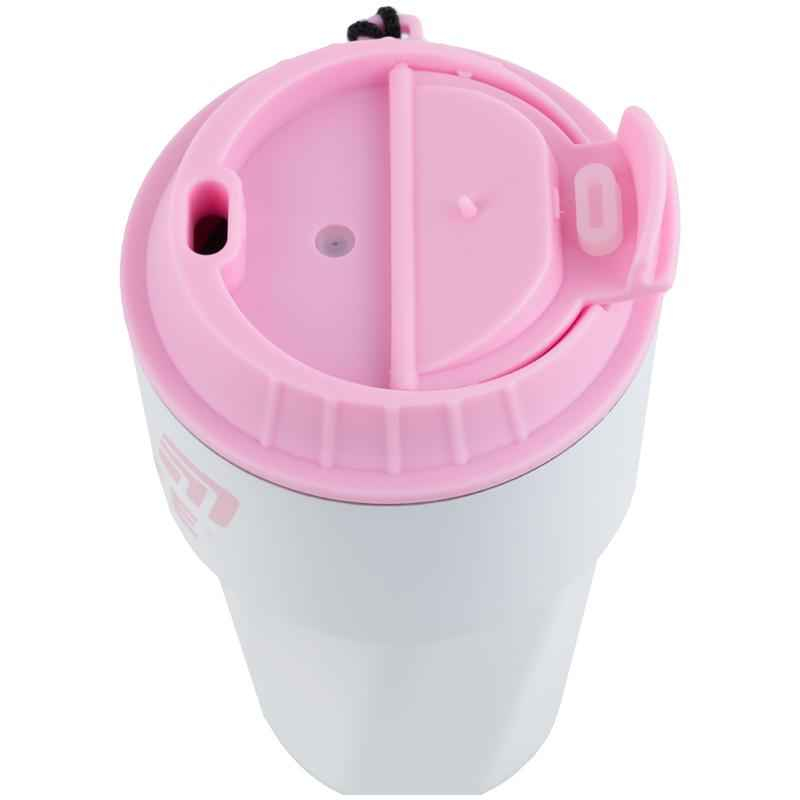 Термокружка Kite K25-1220-3, 450 мл, бело-розовая