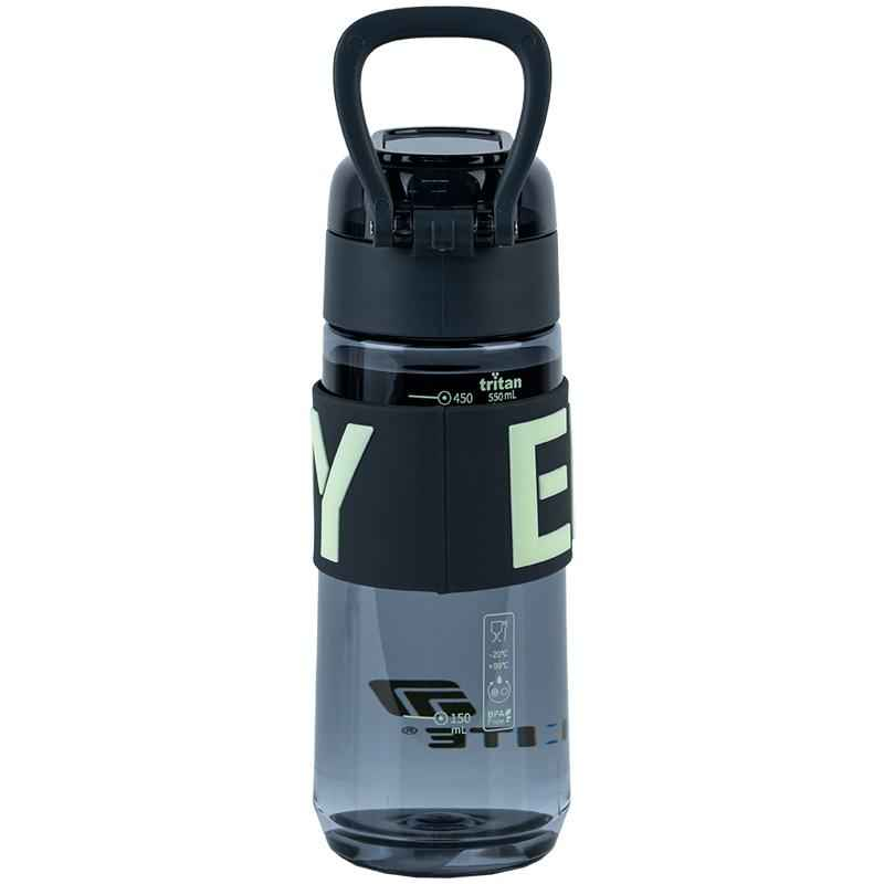 Пляшечка для води Kite K25-1232-1, 550 мл, сіра