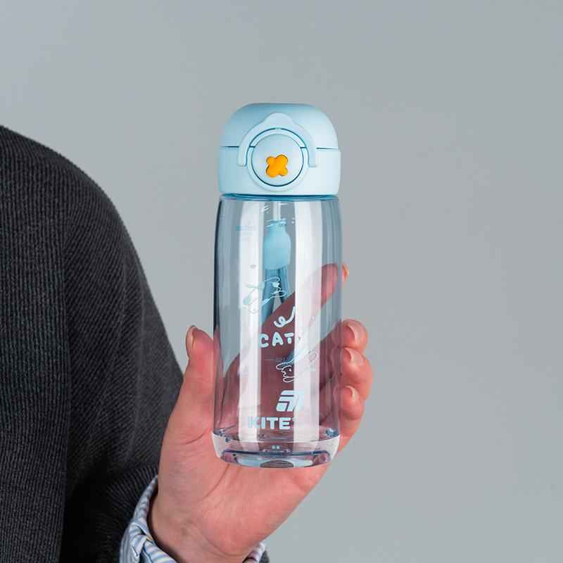 Пляшечка для води Kite K25-1236-2, 480 мл, блакитна