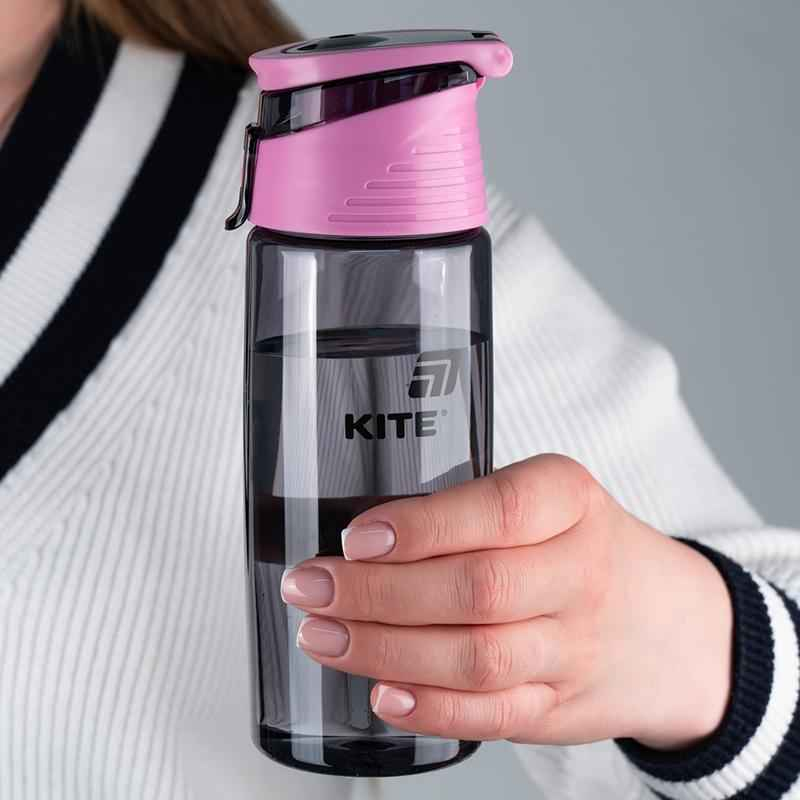 Бутылочка для воды Kite K25-401-1, 550 мл, серая
