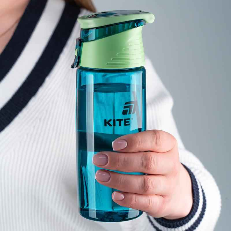 Бутылочка для воды Kite K25-401-2, 550 мл, изумрудная