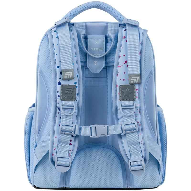 Ортопедична спинка рюкзака K25-531M-1 Kite Education Shiny, широкі S-подібні лямки, нагрудний ремінь для фіксації