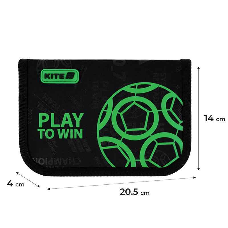Пенал шкільний Kite Play&Win K25-621-2 без наповнення,1 відділення, 1 відворот