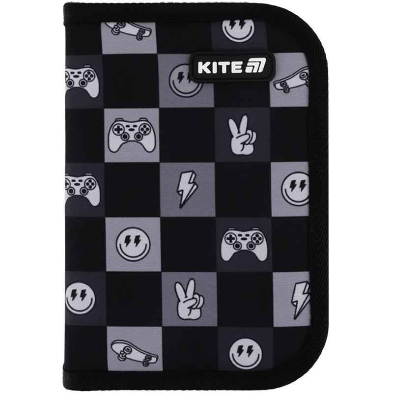 Пенал шкільний Kite Game On K25-621-4 без наповнення,1 відділення, 1 відворот