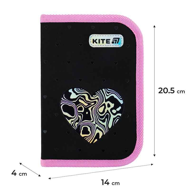 Пенал шкільний Kite Love is K25-622-3 без наповнення,1 відділення, 2 відворота