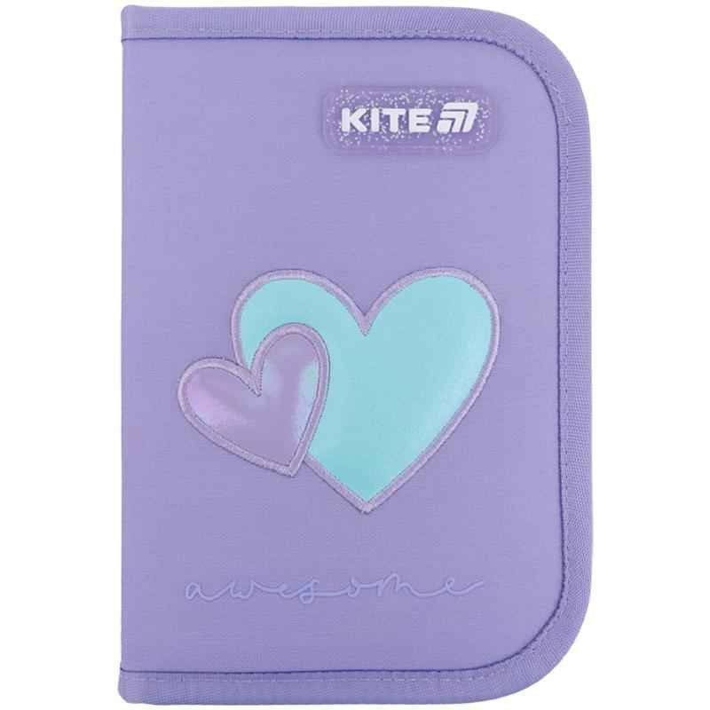 Пенал шкільний Kite Awesome K25-622-5 без наповнення,1 відділення, 2 відворота