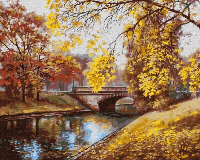 Картина за номерами Ідейка Осінній пейзаж ©Сергій Лобач KHO2879, 40х50 см
