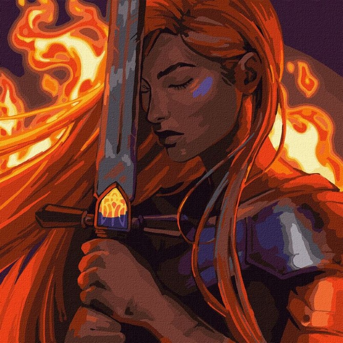 Картина по номерам Идейка Украинская сила ©Kira Corporal KHO4859, 40х40 см