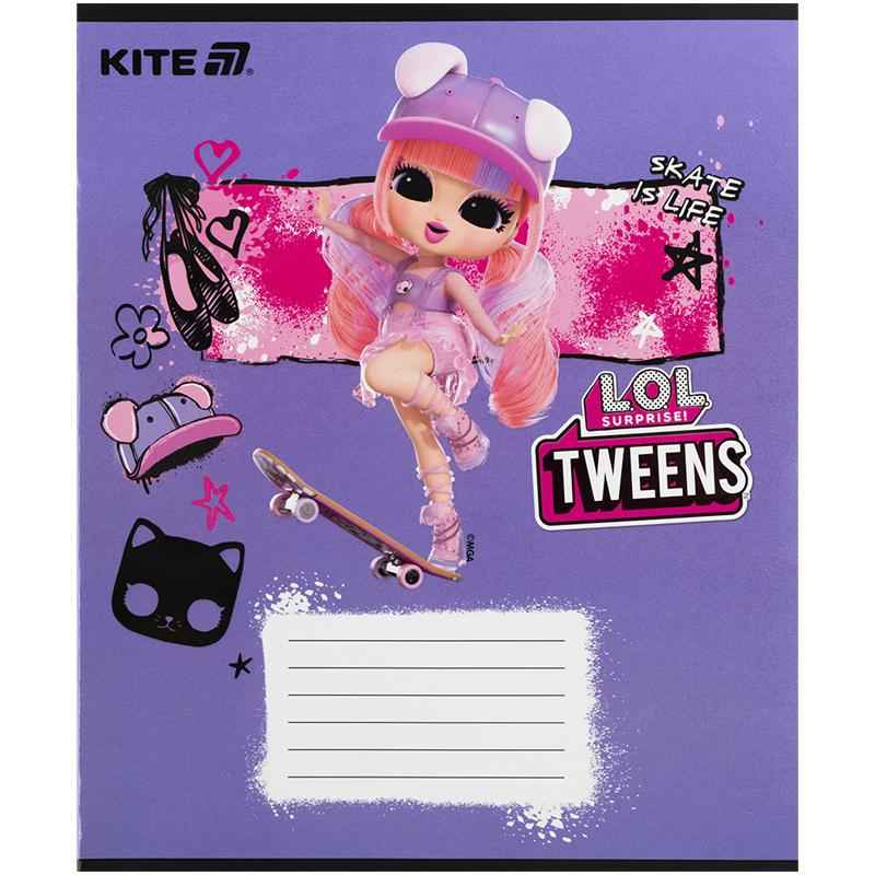 Тетрадь школьная Kite LOL LO25-235, 12 листов, коса линия