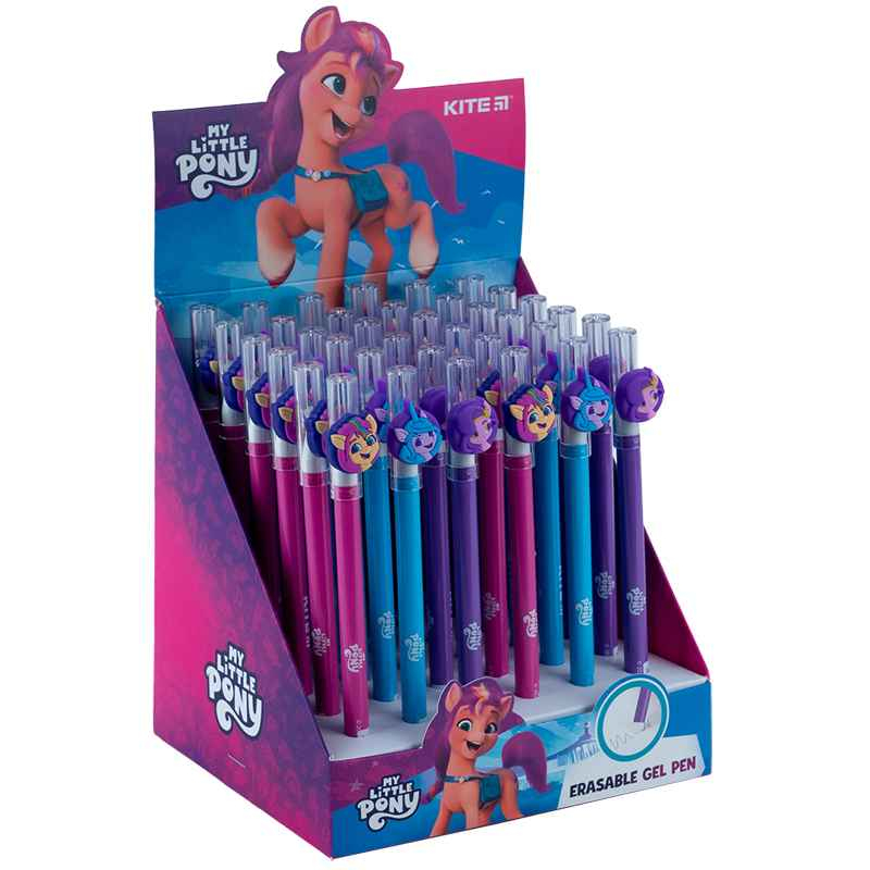 Ручка гелева "пиши-стирай" Kite My Little Pony LP24-352, синя