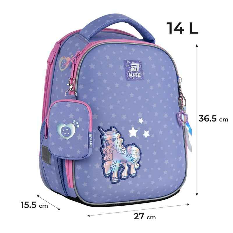 Рюкзак Kite LP25-555S My Little Pony – розміри 36,5×27×15,5 см, об'єм 14 літрів"