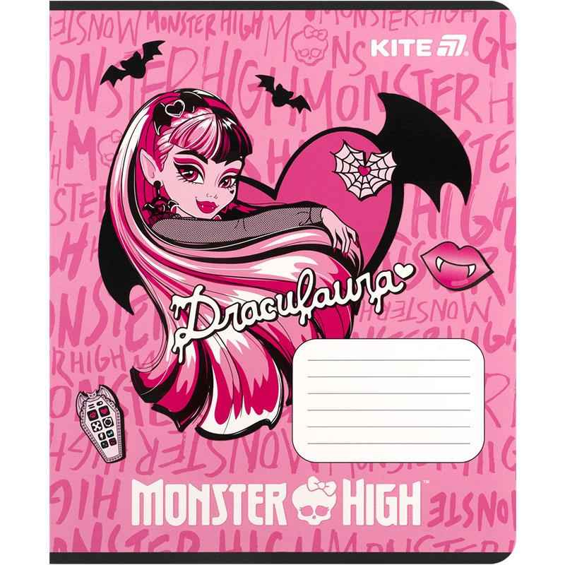 Зошит шкільний Kite Monster High MH25-232, 12 аркушів, клітинка