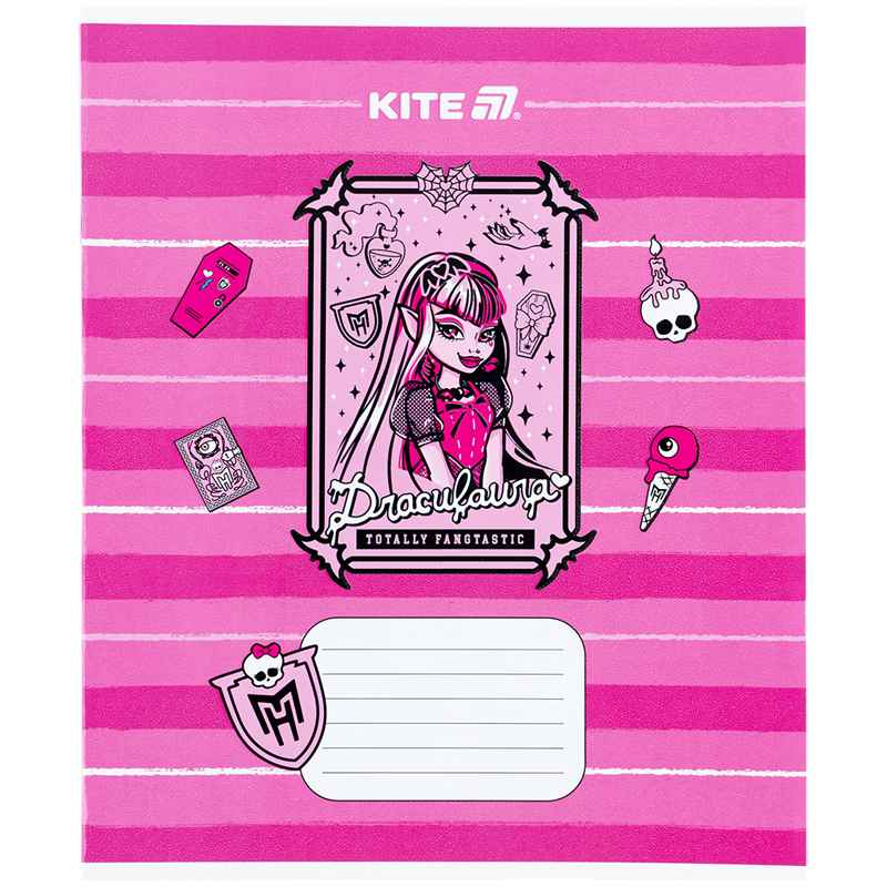 Зошит шкільний Kite Monster High MH25-235, 12 аркушів, коса лінія