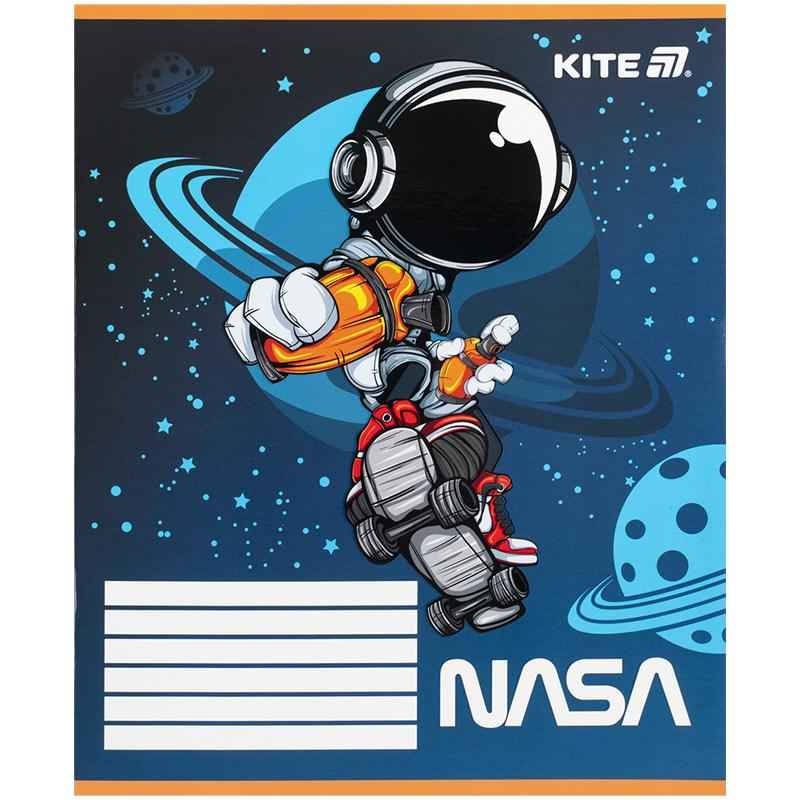 Зошит шкільний Kite NASA NS25-235, 12 аркушів, коса лінія