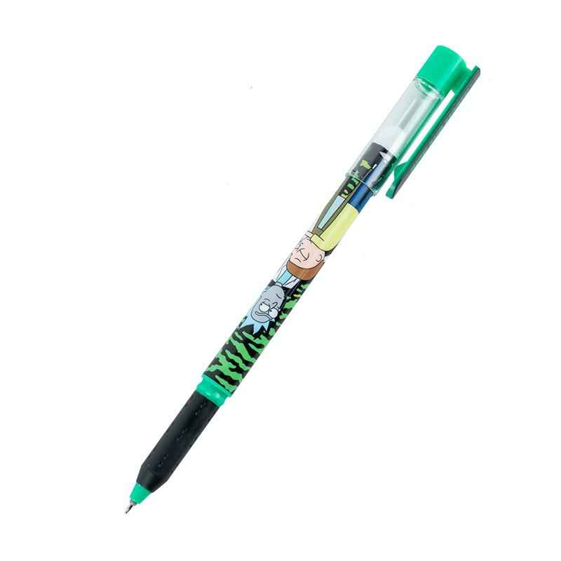 Ручка гелева "пиши-стирай" Kite Rick and Morty RM24-069, синя, 2 шт. у пеналі