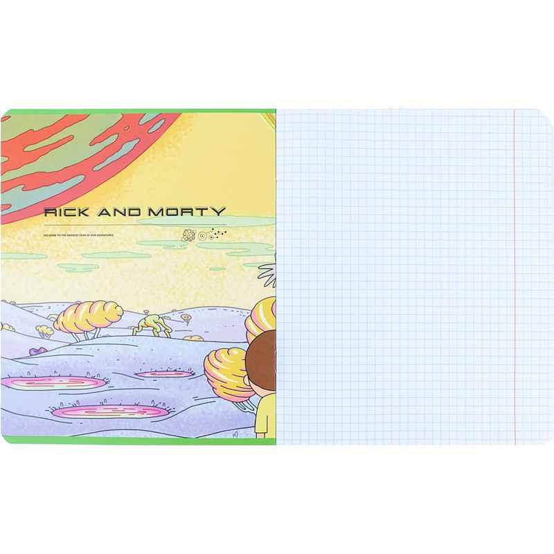 Зошит шкільний Kite Rick and Morty RM24-236, 18 аркушів, клітинка