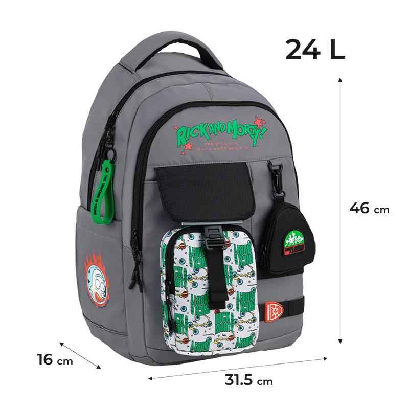 Рюкзак підлітковий Kite Education Rick & Morty RM25-2597L teens