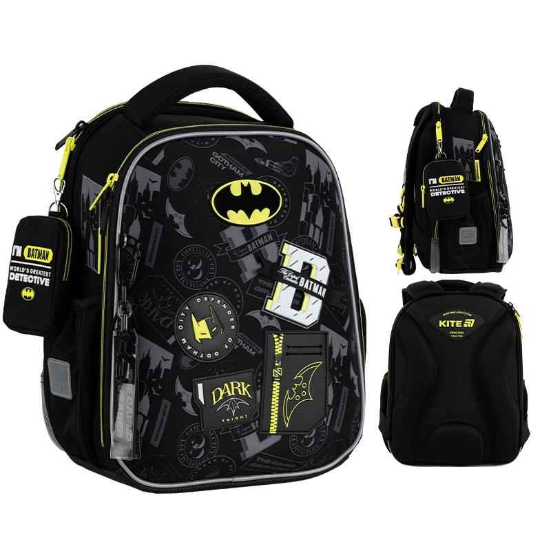 Шкільний набір Kite DC Batman SET_DC25-555S (рюкзак, пенал, сумка)