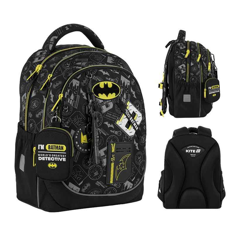 Шкільний набір Kite DC Batman SET_DC25-700M (рюкзак, пенал, сумка)