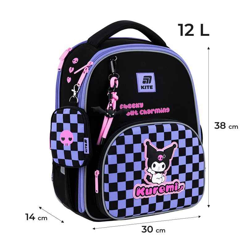 Шкільний набір Kite Kuromi SET_HK25-556M (рюкзак, пенал, сумка)