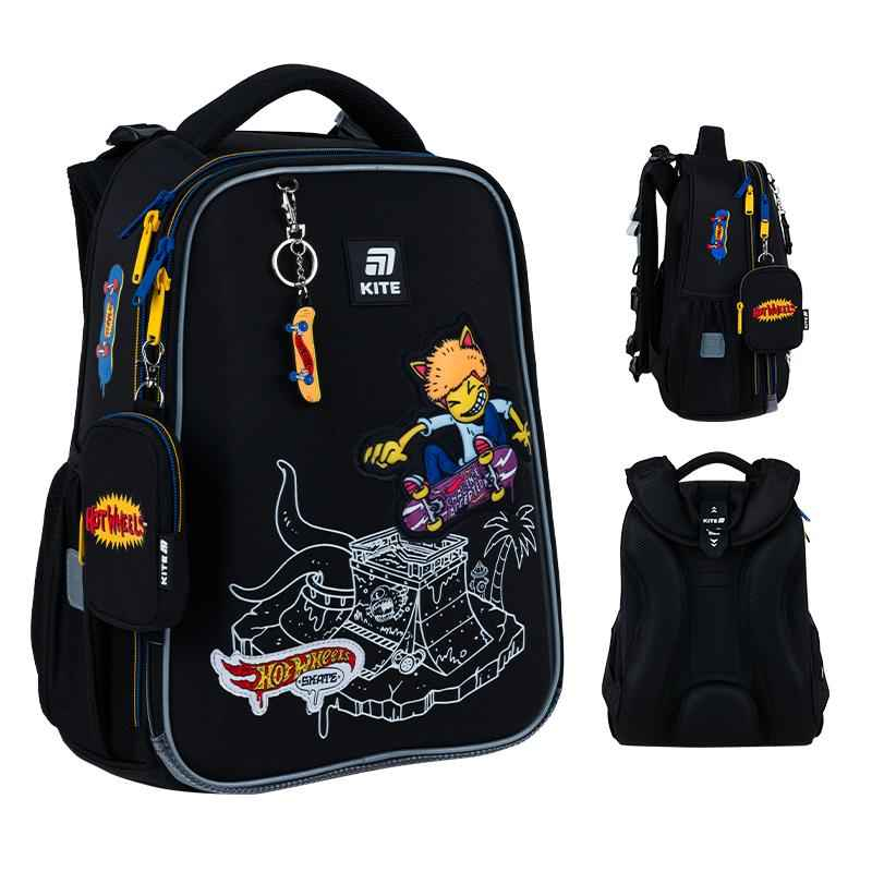 Школьный набор Kite Hot Wheels Skate SET_HW25-531M (рюкзак, пенал, сумка)