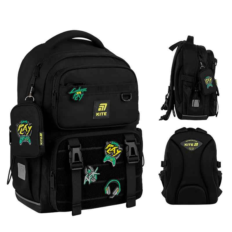 Шкільний набір Kite Cyber Game SET_K25-1022M-2 (рюкзак, пенал, сумка)